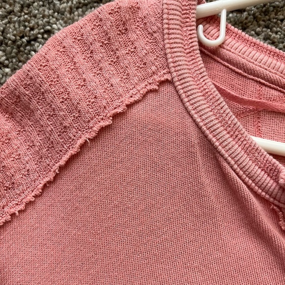 ‘We the Free’ Free People Pink Longsleeve Top - Picture 2 of 4